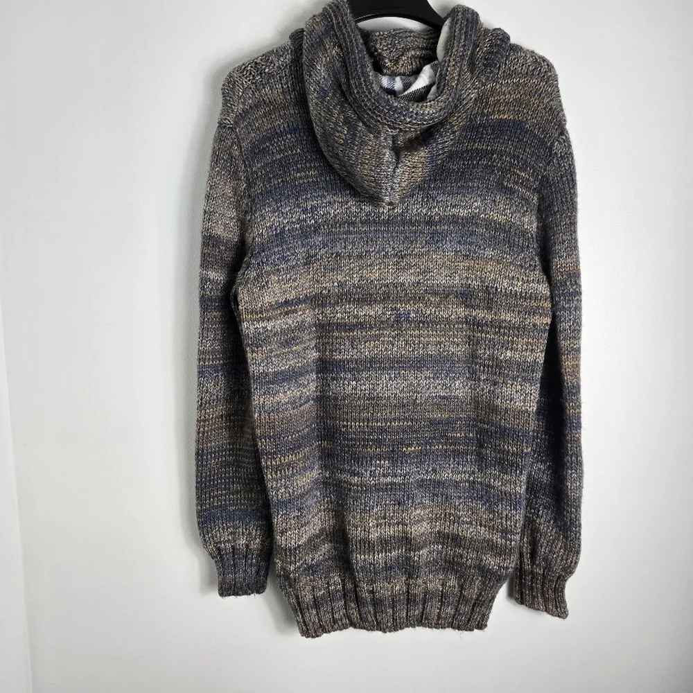 Leif Nelson Chunky Knit Hooded Men’s Sweater